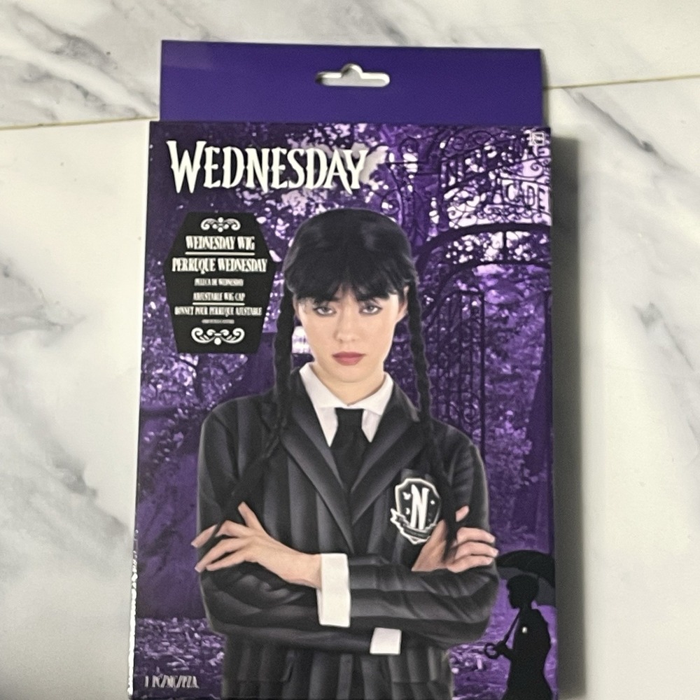 Wednesday Addams Costume Wig Wednesday‎ Netflix TV Series Halloween New in Box